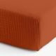 Простирадло на резинці муслін 200x200x30 TERRAKOT