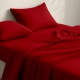 Простирадло на резинці фланель 200х220х30 BURGUNDY