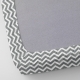 Набір простирадло на резинці 160х200 GREY / GREY ZIGZAG