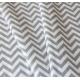 Простирадло на резинці в дитяче ліжечко 60х120 GREY ZIGZAG
