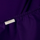Полуторна постільна білизна з простирадлом на резинці DARK PLUM