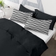 Набір наволочок на подушку 50х70 та 40х60 BLACK / ZIGZAG