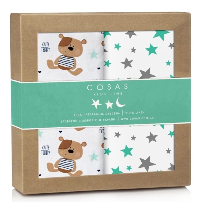 Багаторазові пелюшки дитячі TEDDY BEAR 2шт