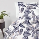 Євро постільна білизна з простирадлом на резинці PALM LEAVES