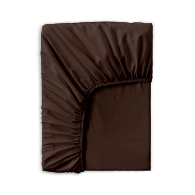 Простирадло сатин на резинці для коляски та люльки 40x80 BROWN