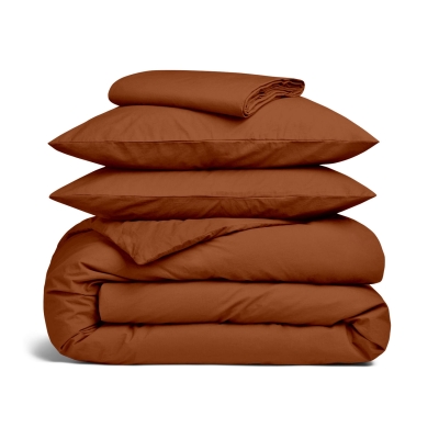 Двоспальна постіль з вареної бавовни CINNAMON