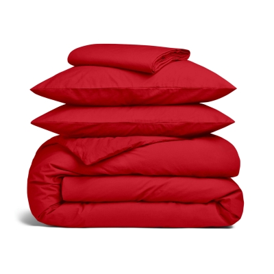 Сімейний комплект з вареної бавовни BURGUNDY