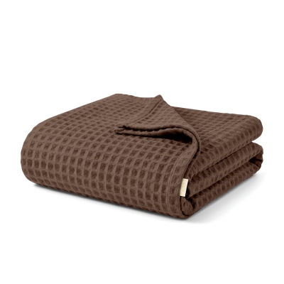 Плед покривало 230х240 Brown Greek Waffle