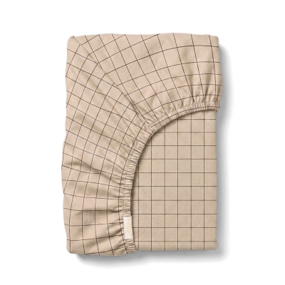 Простирадло на резинці 120х200 BEIGE GEOMETRY