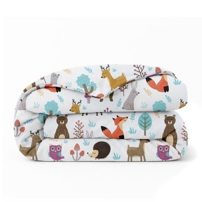 Підковдра дитяча фланель 110х140 ANIMALS MUSHROOMS