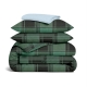 Сімейний комплект фланель з простирадлом на резинці FOREST TARTAN CS1