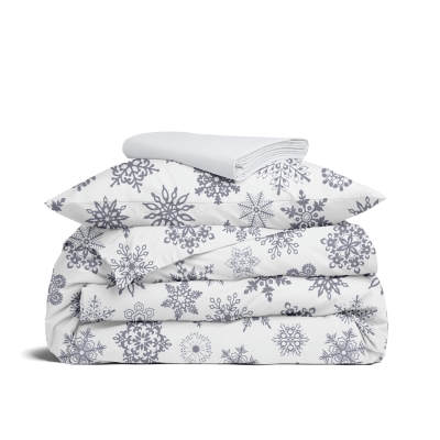 Дитяча постільна білизна фланель в ліжечко SNOWFLAKES CS7
