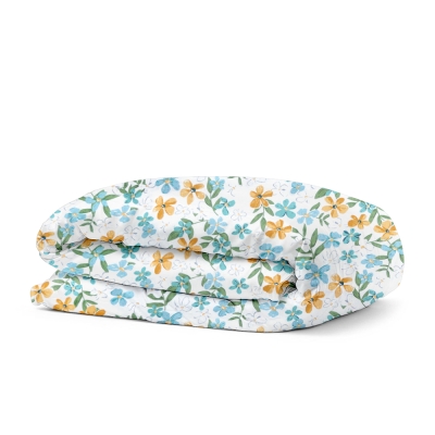 Підодіяльник полуторний 160х220 MINT FLOWERS