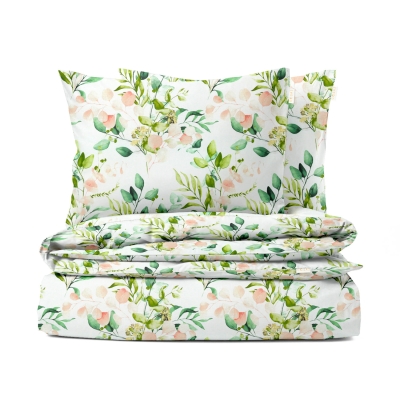 Євро постіль без простирадла FLORAL LEAVES