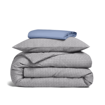 Підліткова преміум постільна білизна з простирадлом на резинці NORDIC WAVE CS11