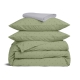 Полуторна постільна білизна з простирадлом на резинці OLIVE CS4