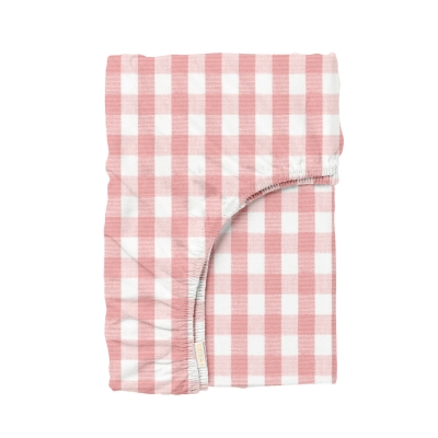 Простирадло на резинці 80х200 PINK CHECK