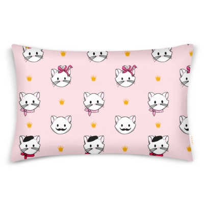 Наволочка на подушку 50х70 PINK PARIS CATS