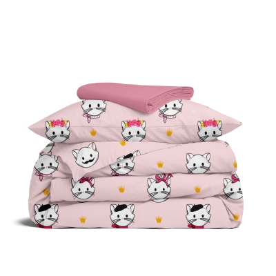 Дитяча постільна білизна в ліжечко PINK PARIS CATS CS5
