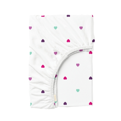 Простирадло на резинці 90х200 PLAYFUL HEARTS
