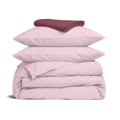 Сімейна постільна білизна з простирадлом на резинці POWDER CS2