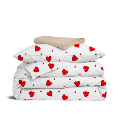 Дитяча постільна білизна в ліжечко RUBY HEARTS CS2