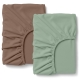 Набір простирадло на резинці фланель 180х200 MINT MOCHA