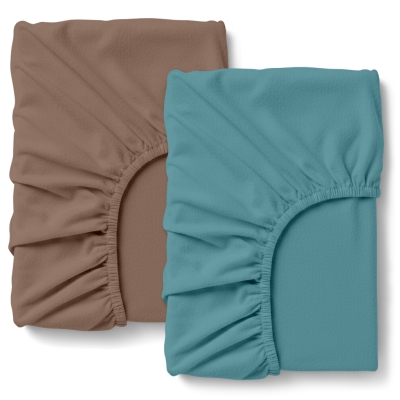 Набір простирадло на резинці в дитяче ліжечко 60х120 фланель OCEAN MOCHA