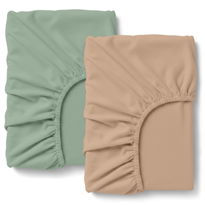 Набір простирадло на резинці фланель 90х200 SAGE NUDE