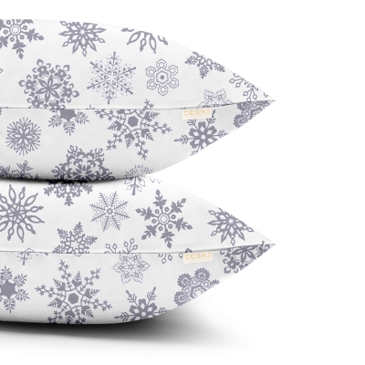 Набір наволочок на подушку 50х70 SNOWFLAKES GRAY
