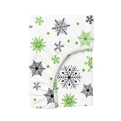 Простирадло на резинці 80х160 SNOWFLAKES CS3