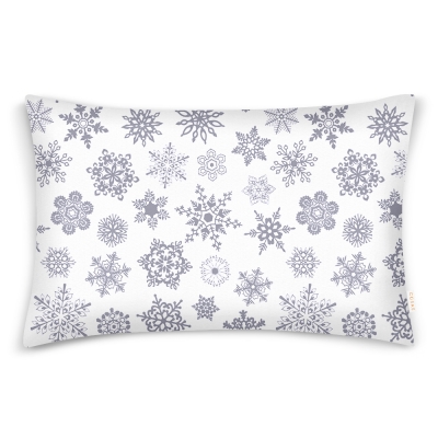 Наволочка на подушку 50х70 SNOWFLAKES GRAY