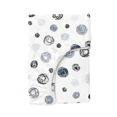 Простирадло на резинці 90x190x25 THREAD BALLS GREY