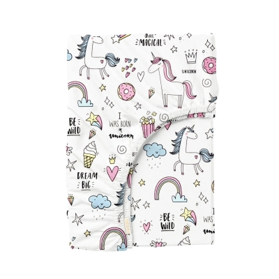 Простирадло на резинці для коляски та люльки 40x80 UNICORN SWEET