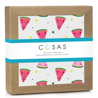 Дитячий непромокаючий наматрацник 60х120 HAPPYWATERMELON