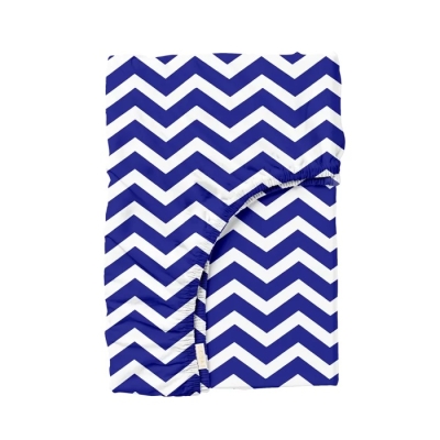 Простирадло на резинці в дитяче ліжечко 60х120 DARK BLUE ZIGZAG