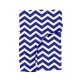 Простирадло на резинці в дитяче ліжечко 60х120 DARK BLUE ZIGZAG