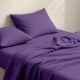 Простирадло на резинці з текстурованої бавовни 160х200 LAVENDER