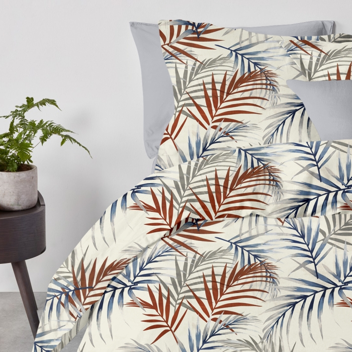 Наволочка на подушку 50х50 BEIGE FOLIAGE