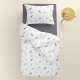 Підліткова постільна білизна з простирадлом на резинці FROST BRANCHES CS3