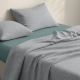 Сімейна преміум постільна білизна з простирадлом на резинці NORDIC WAVE CS13