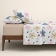 Євро постільна білизна з простирадлом на резинці SPRING BLOOM CS3