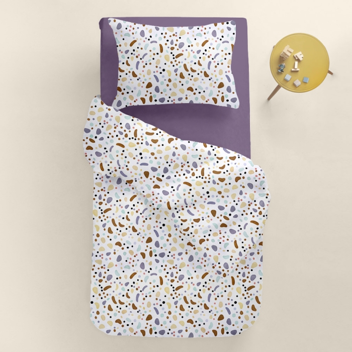 Дитяча постільна білизна в ліжечко COLORFUL STONES CS1