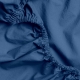 Простирадло на резинці з вареної бавовни 200x200x25 INDIGO