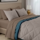 Покривало стьобане двостороннє на ліжко та диван 160x220 TAUPE STONE CS9
