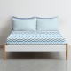 Простирадло полуторне 155х240 GREY ZIGZAG CS4