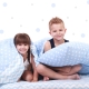Простирадло полуторне 155х240 LIGHT BLUE ZIGZAG