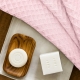 Набір рушників CUBE WHITE & WAFFLE ROSE