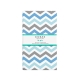 Набір простирадло на резинці 140х200 GREY / BLUE ZIGZAG
