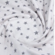 Простирадло на резинці фланель 90х200 GREY STARS